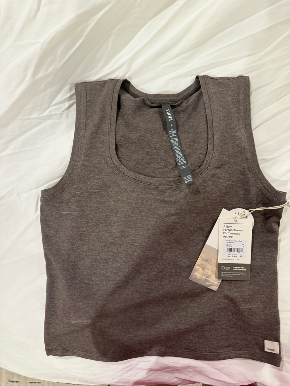 Vuori Women's Dark Brown Scoop Neck Tank
